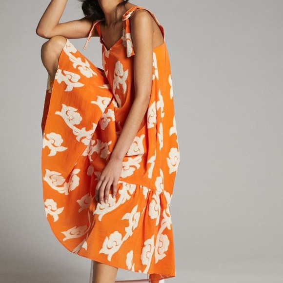 Anthropologie phoebe flounced maxi dress - Picture 2 of 8